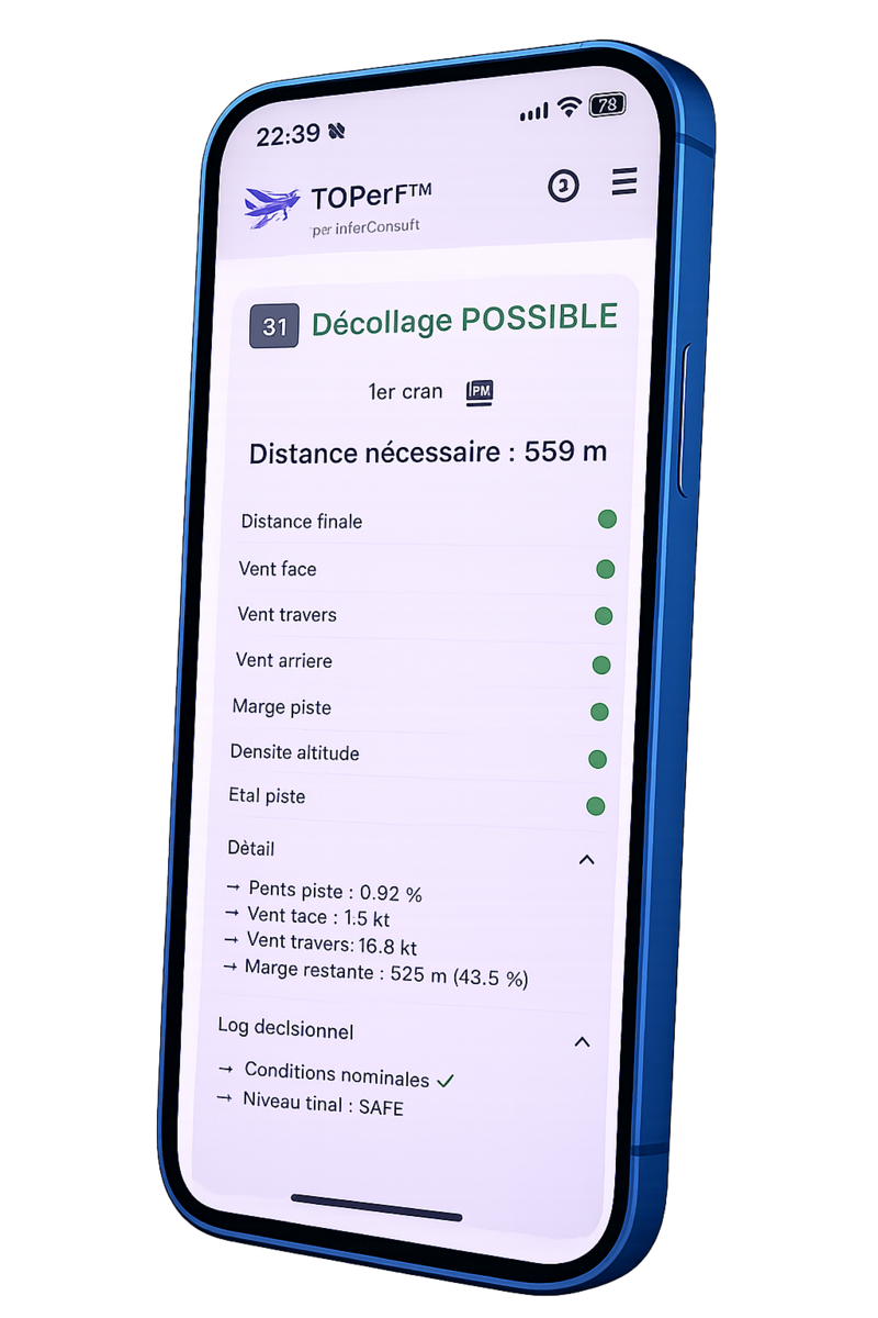TOPerf - Capture d'écran
